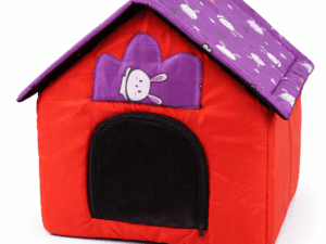 Pet house with zip