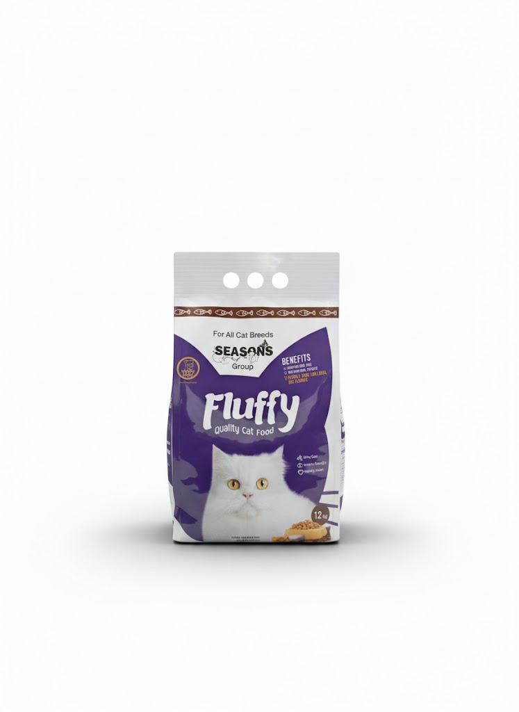 Fluffy cat food